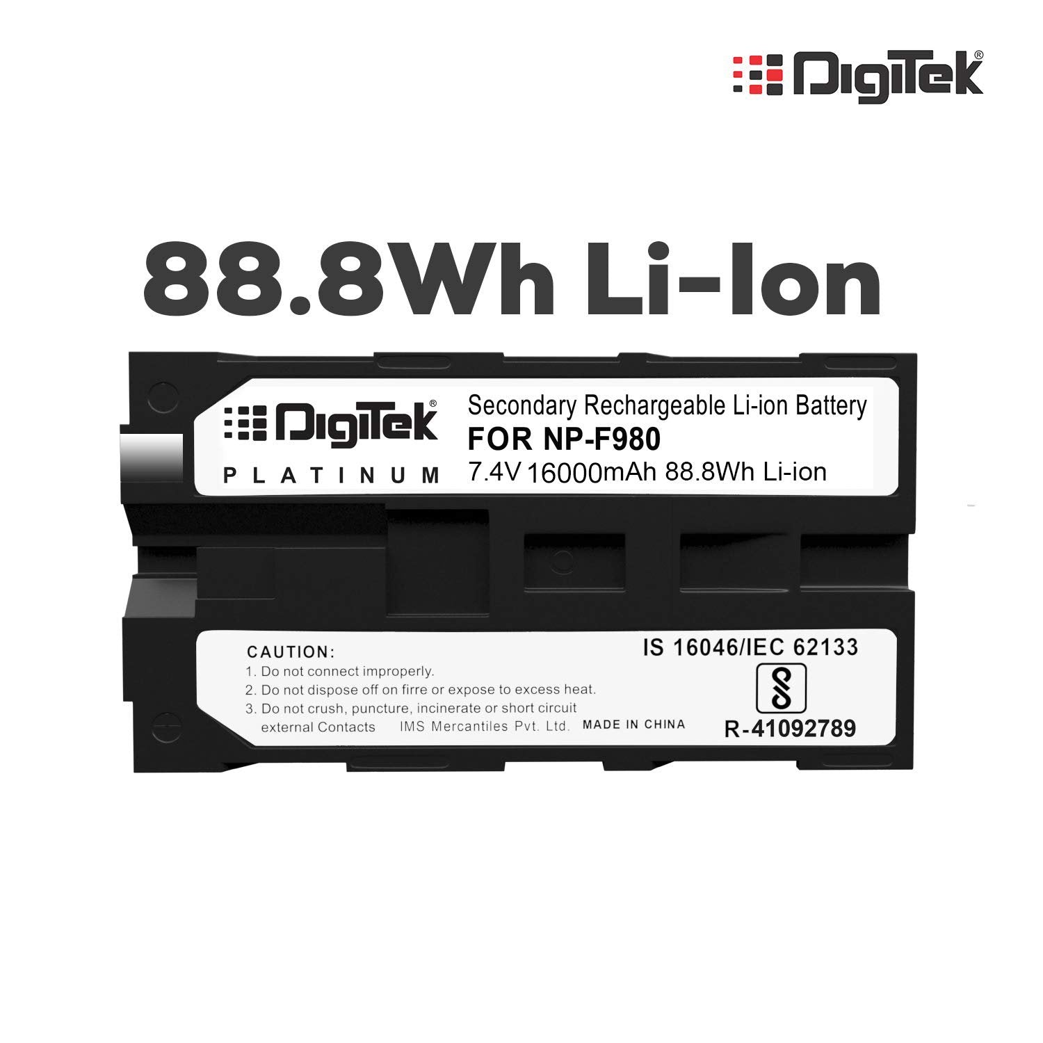 Digitek NP-F980 Platinum Lithium-Ion Battery 16000mAh - cambuy-lives Digitek NP-F980 Platinum Lithium-Ion Battery 16000mAh - cambuy-lives